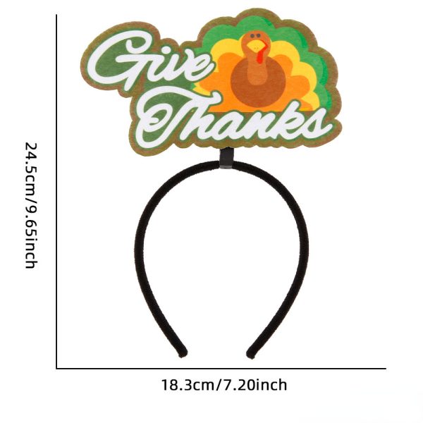 Wholesale Thanksgiving Party Decoration Turkey Head Hoop Props Hot on Sale