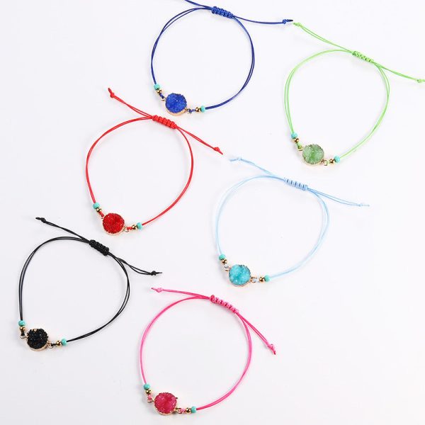 Wholesale Wax Rope Resin Braided Wire Bracelet Hot on Sale