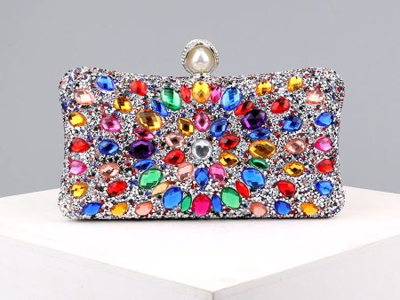 Wholesale Polyester Diamond Evening Bag Online Sale