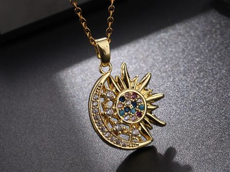 Wholesale Sun Geometry Copper Necklaces For Cheap