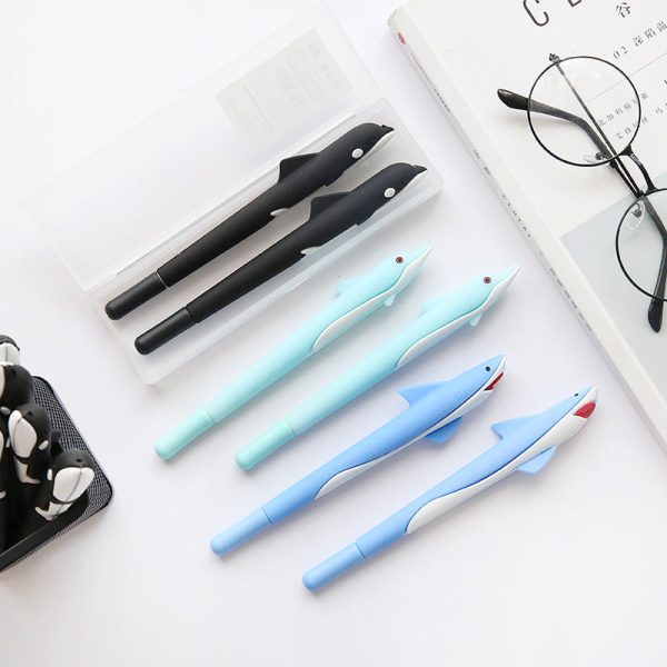 Wholesale 48pcs box Dolphin Silicone Styling Pen For Sale