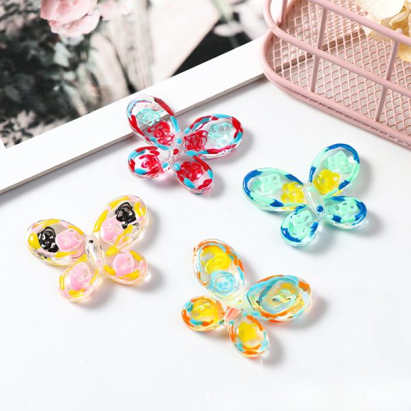 Wholesale 50PCS Butterfly DIY Pearl Beads Discount