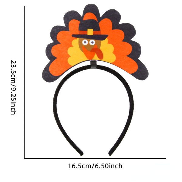 Wholesale Thanksgiving Party Decoration Turkey Head Hoop Props Hot on Sale