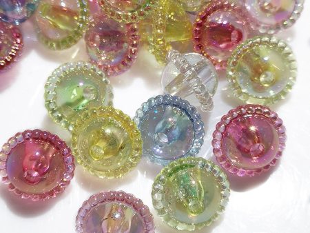 Wholesale 300pcs PACK Ice Clear Colorful Acrylic Beads Discount