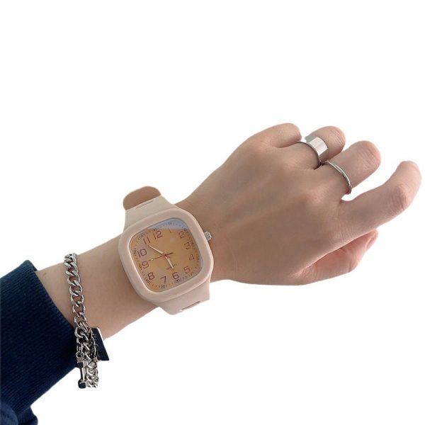 Wholesale Square Quartz Watch Simple Plastic Electric Watch Fashion