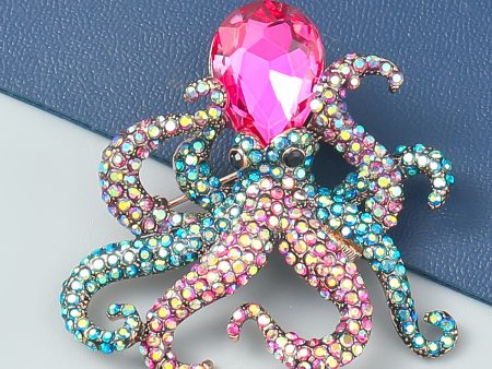 Wholesale Funny Octopus Alloy Brooch Fashion