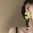 Wholesale Vintage Flower Beaded Tassel Alloy Earrings Online