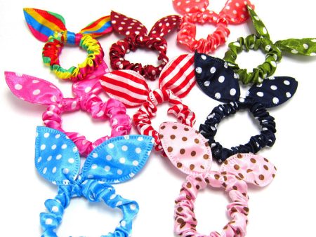 Wholesale Rabbit Ears Fabric Hair Tie Online Sale