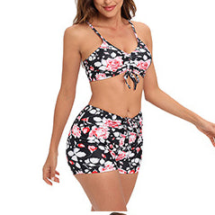 Wholesale Two-Piece Boxer Tether Polyester Swimwear Online now