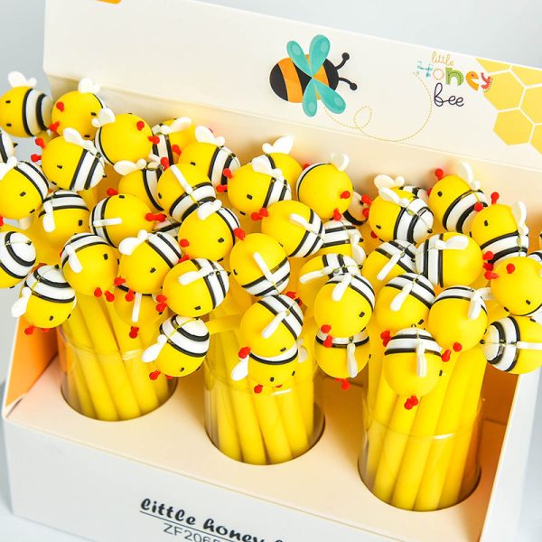 Wholesale 48pcs box Bee Curved Silicone Styling Pen on Sale