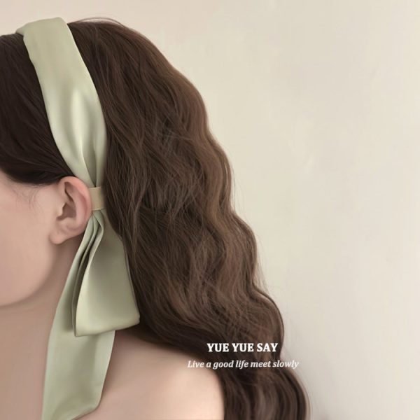 Wholesale Summer Vintage Milk Green Mixed Material Headband Sale