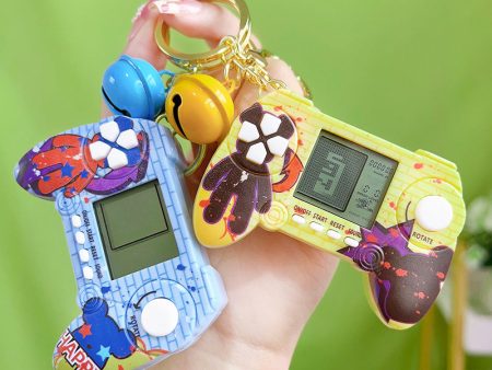 Wholesale Tetris Handheld Mini Game Console Plastic Keychains For Cheap