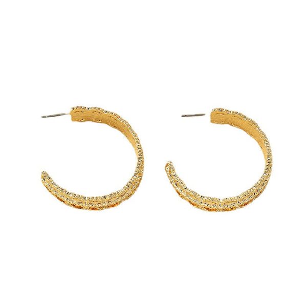 Wholesale Textured Diamond Alloy Earrings on Sale