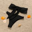 Wholesale Thread Fabric Bandeau Polyester Swimwear For Discount