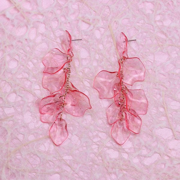 Wholesale Tassels Petals Acrylic Earrings Supply