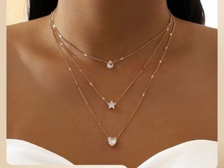 Wholesale Star Heart Metal Necklaces For Cheap