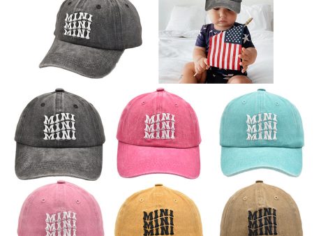 Wholesale MINI Embroidered Children s Cotton Baseball Cap Hot on Sale