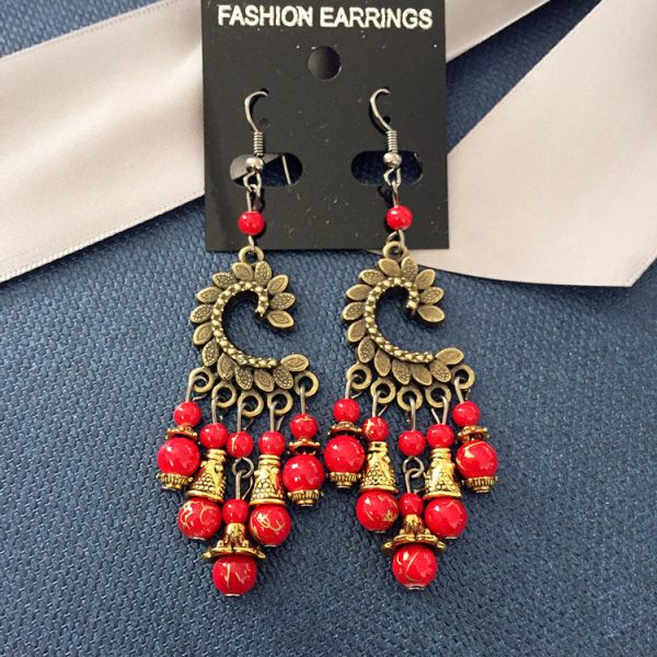 Wholesale Vintage Tassels Alloy Earrings Hot on Sale