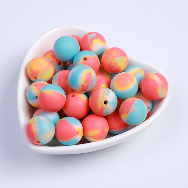 Wholesale 100PCS PACK Sweet Candy Color Silicone Beads Discount