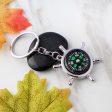 Wholesale Zinc Alloy Rudder Compass Car Keychains Supply