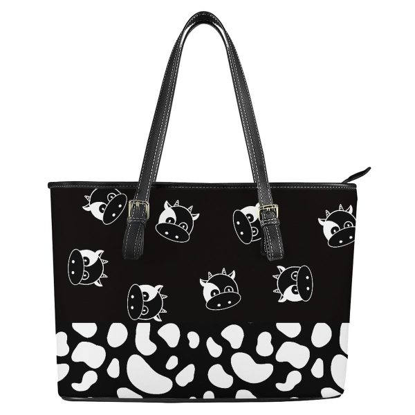 Wholesale Cow Pattern Women s PU Handbags Cheap