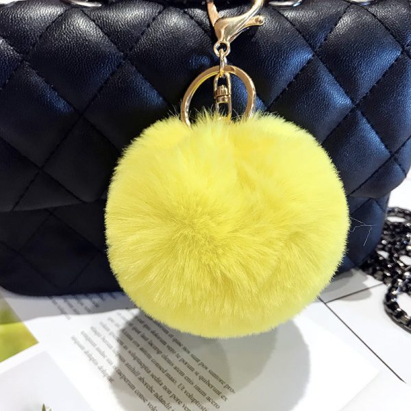 Wholesale Wool Ball Plush Keychains Discount