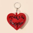 Wholesale Valentine s Day Heart Leather Keychain Online now