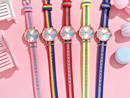 Wholesale Zhendianzhibao Coated Glass Colorful Rainbow Watch Online