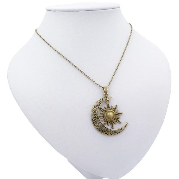 Wholesale Sun Moon Pendant Alloy Necklaces Cheap