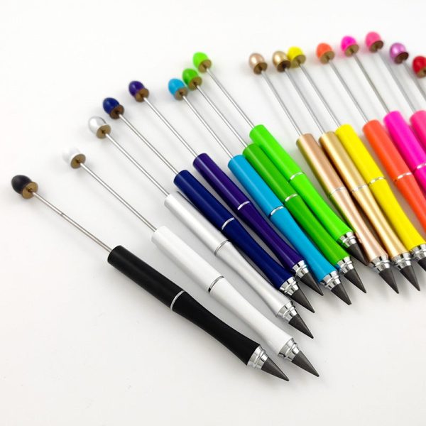 Wholesale Beadable Metal Pencil Random 50pcs DIY Eternal With Eraser No Need to Sharpen the Refill Online Sale