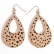 Wholesale Water Droplet Hollow Metal Earrings Fashion