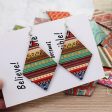 Wholesale Vintage Printed Wooden Earrings Supply