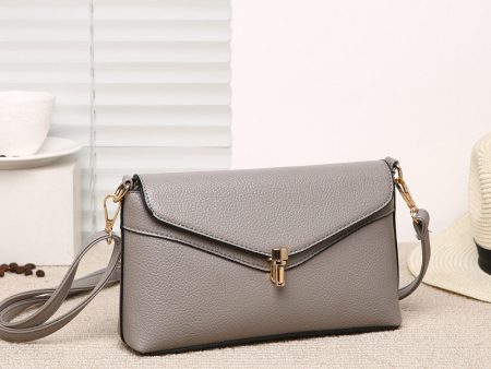 Wholesale PU Simple Lock Buckle Shoulder Messenger Bag For Discount