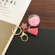 Wholesale Transparent Star Quicksand Ball Acrylic Pentagram Keychains on Sale