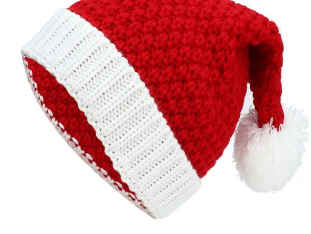 Wholesale of Autumn and Winter Santa Claus Knitted Wool Hats For Sale