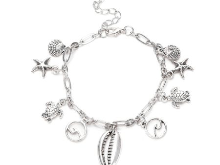 Wholesale Starfish Shell Alloy Bracelet Online Sale