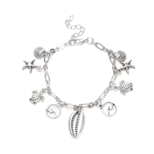 Wholesale Starfish Shell Alloy Bracelet Online Sale