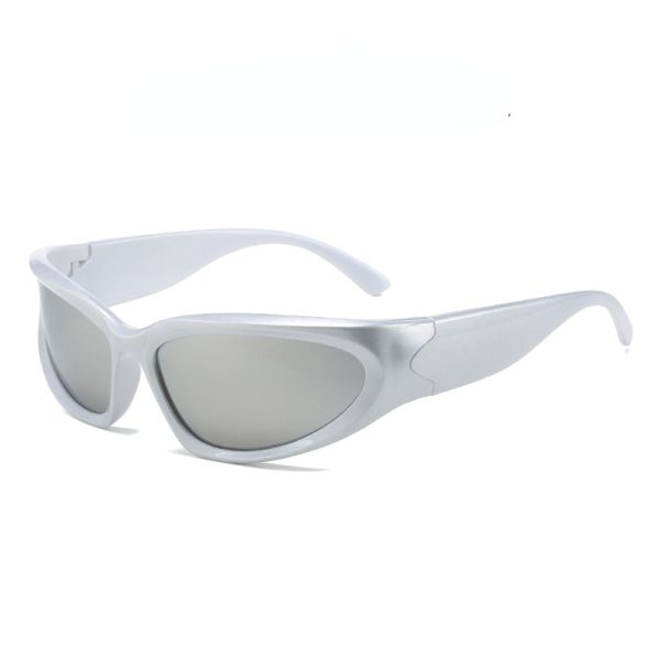 Wholesale Y2k Retro Sense of Technology Cyberpunk Cycling Sports PC Sunglasses For Cheap