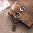 Wholesale Western Cowboy Leopard Leather Keychains Hot on Sale