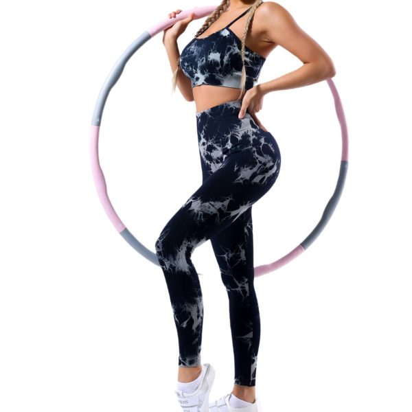 Wholesale Tie Dye Seamless Set Yoga Clothes For Discount