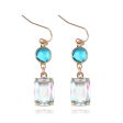 Wholesale Glass Crystal Copper Earrings Fashion