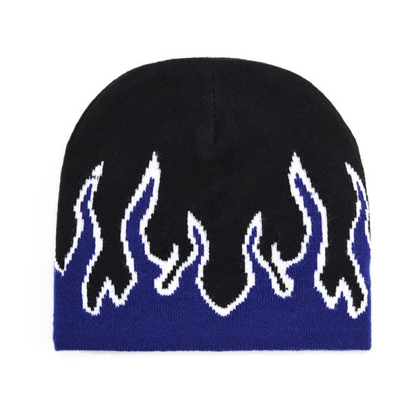 Wholesale Winter Flame Pattern Wool Knitted Hat on Sale