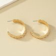 Wholesale Textured Diamond Alloy Earrings on Sale