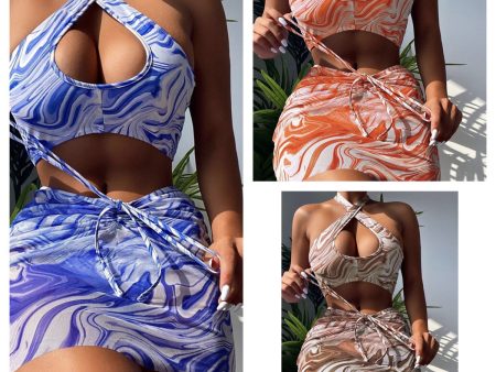 Wholesale Three Piece Nylon Swimwear Fashion