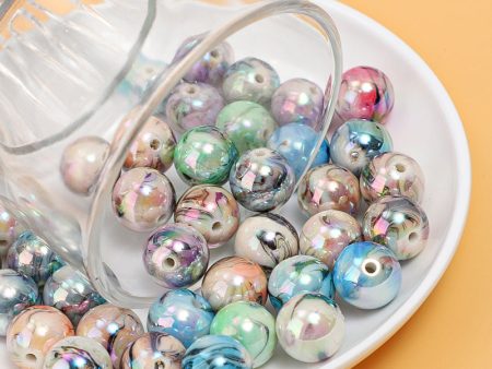 Wholesale 100PCS Acrylic Colorful Round Beads Supply