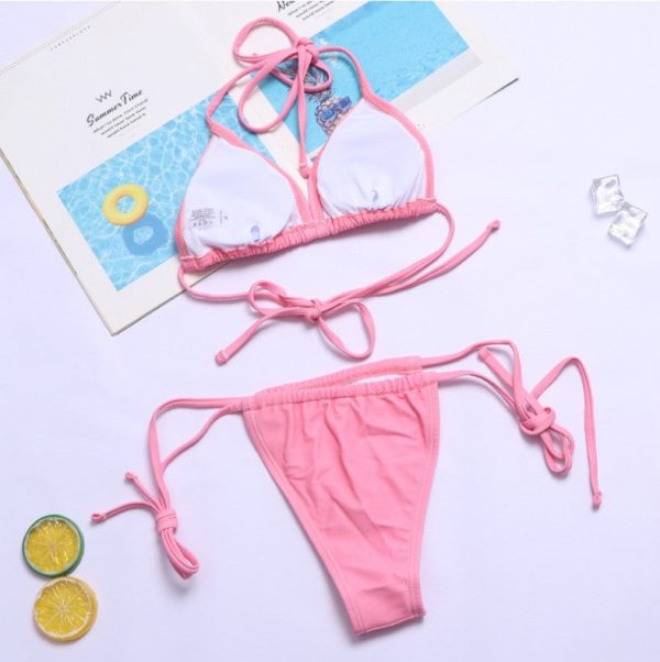 Wholesale Triangle Strap Funny Polyester Swimwear Online Sale