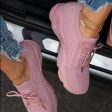 Wholesale Thick Sole Solid Women s Flying Weave Dad Shoes Fashion