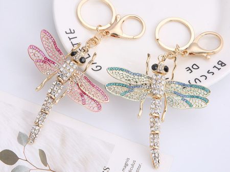 Wholesale Zinc Alloy Dragonfly Keychain Online Hot Sale