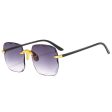 Wholesale Two Color Gradient Square PC Sunglasses Supply