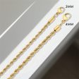 Wholesale Titanium Steel Gold Plated Twist Chain Stainless Steel Clavicle Necklaces Cheap